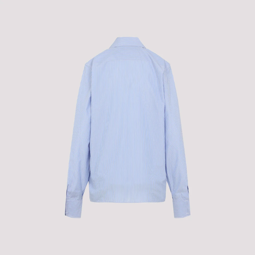 Saint Laurent Casual Katoenen Overhemd voor Mannen Blue Dames