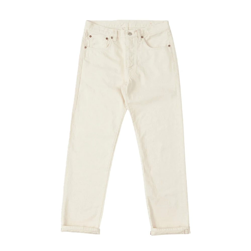 Fortela Klassieke Denim Broek voor Mannen Beige Heren