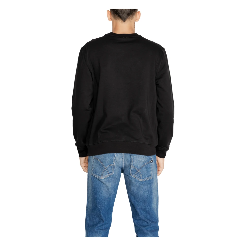 Antony Morato Zwarte All-Over Print Sweatshirt Black Heren