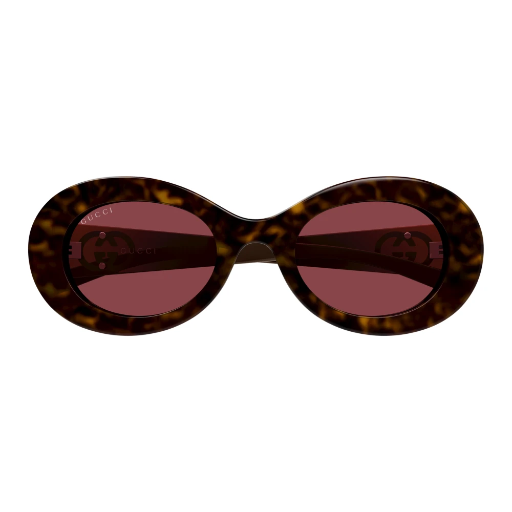 Gucci Brown Sunglasses, Female, 51 Mm, Round Sunglasses