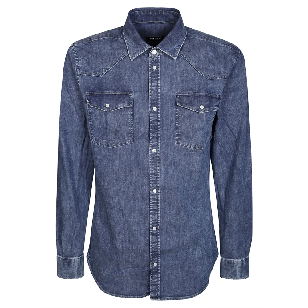 Dondup Denim Overhemd Blue Heren
