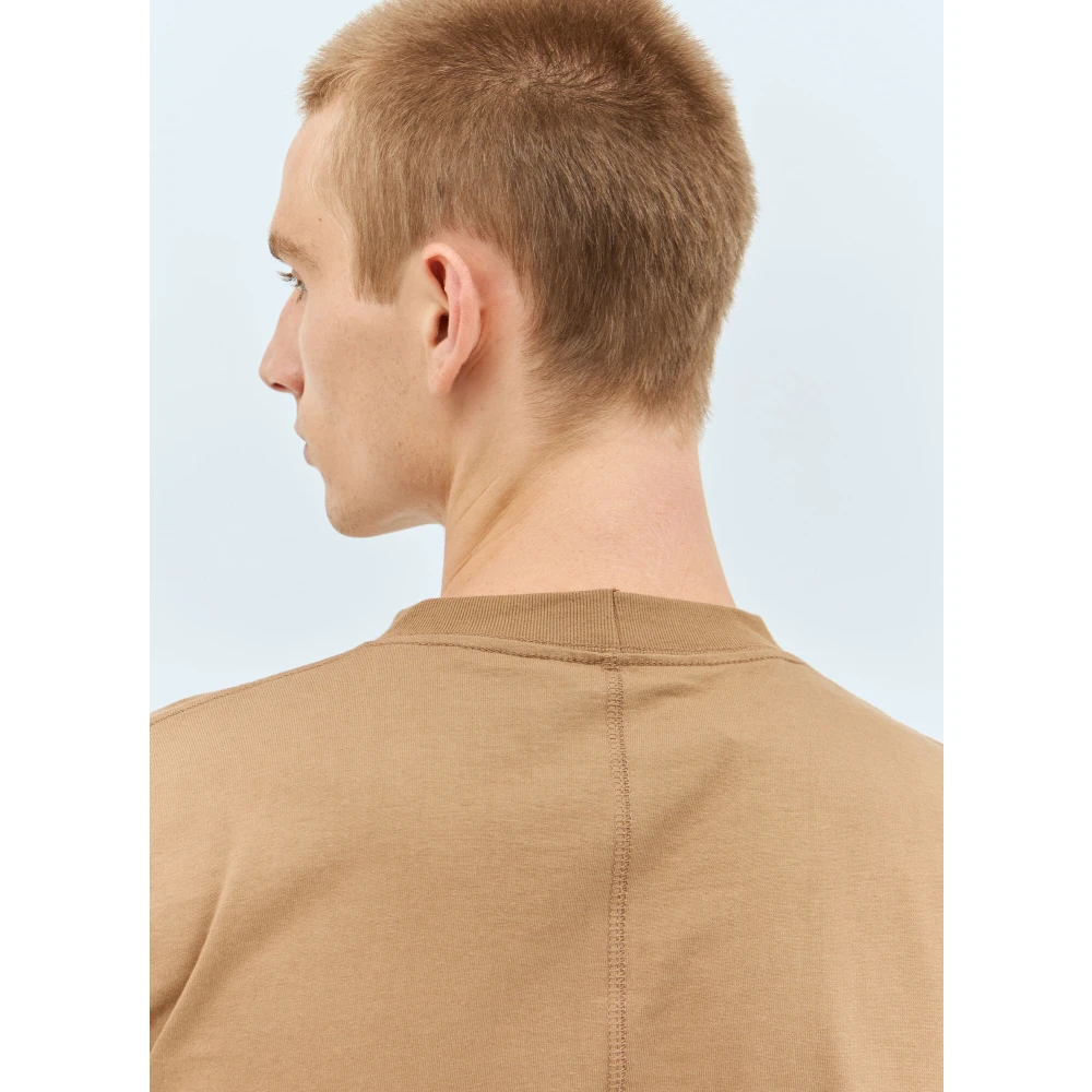 Space Available Grafische Print Katoenen T-shirt Brown Heren