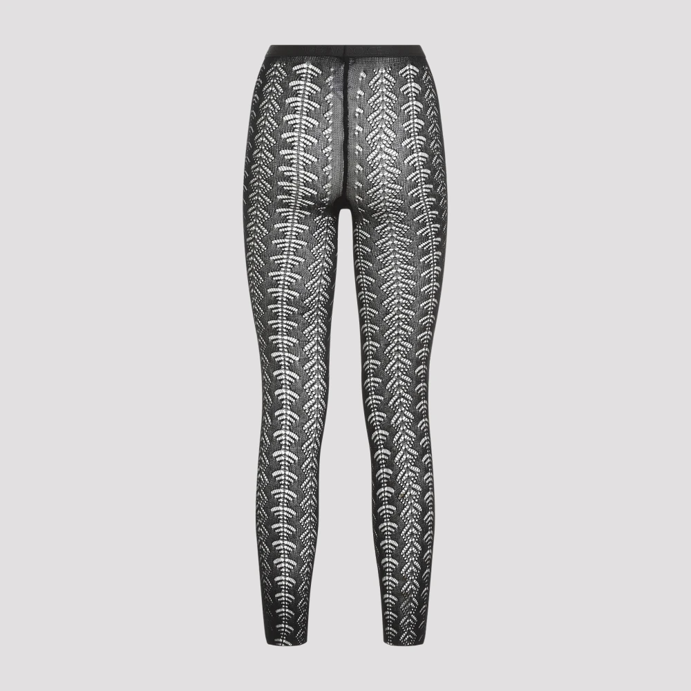 Dolce & Gabbana Zwarte Doorschijnende Panty Black Dames