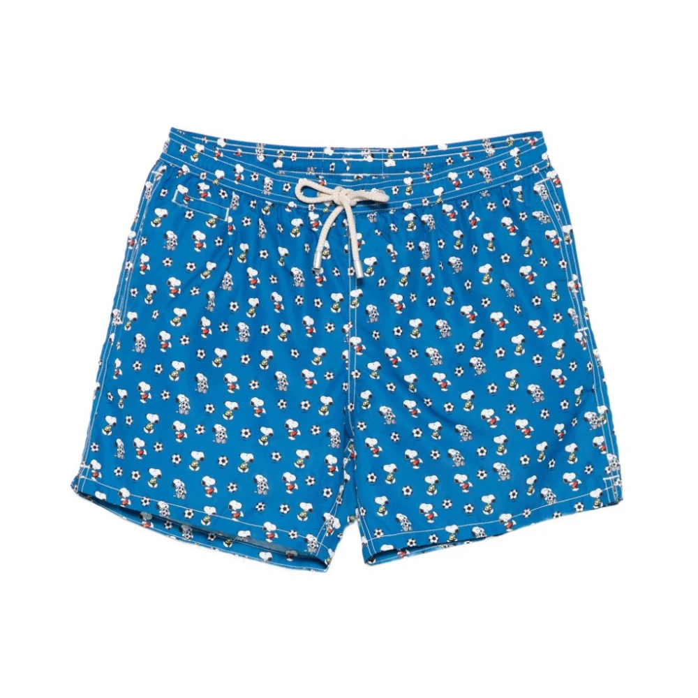 Mc2 Saint Barth Men's Blue Lighting Boxer - Beachwear - L - Swimwear