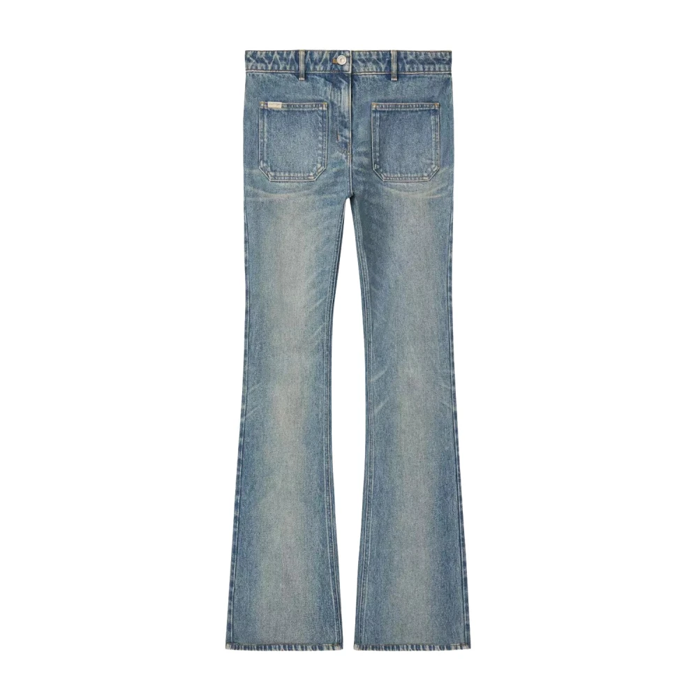 Courrèges Blå Utsvängda Jeans