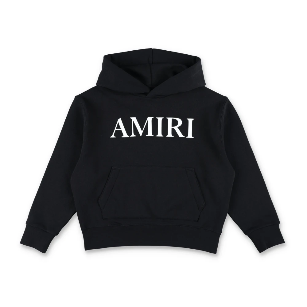 Amiri Boys Black Kids Sweatshirts, 4 Y, Knitwear Hoodie Aw25