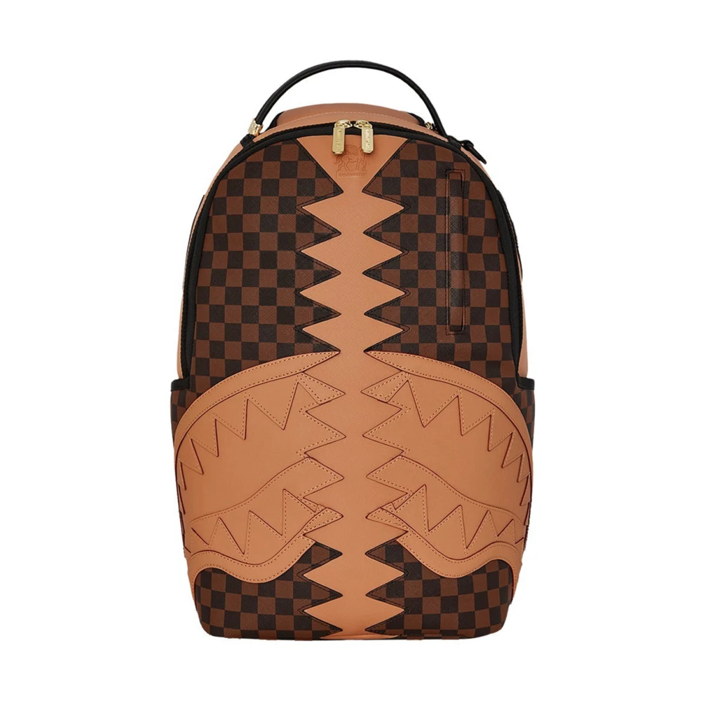 Sprayground Unisex Brown Backpacks, One Size, Hypeshark Vsm Dlx Backpack