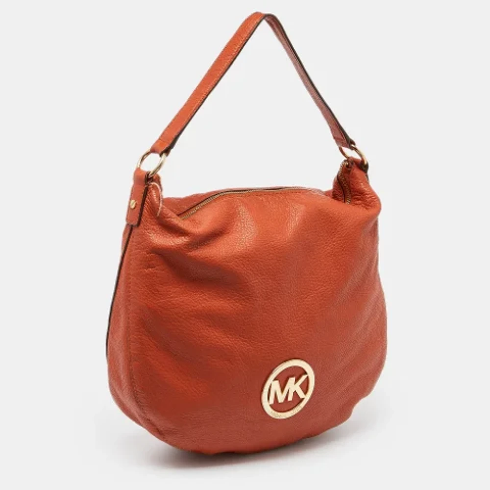 Michael Kors Pre-owned Leather handbags Orange Dames
