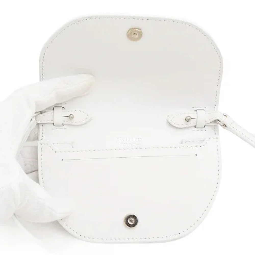 Burberry Vintage Pre-owned Leather crossbody-bags White Dames