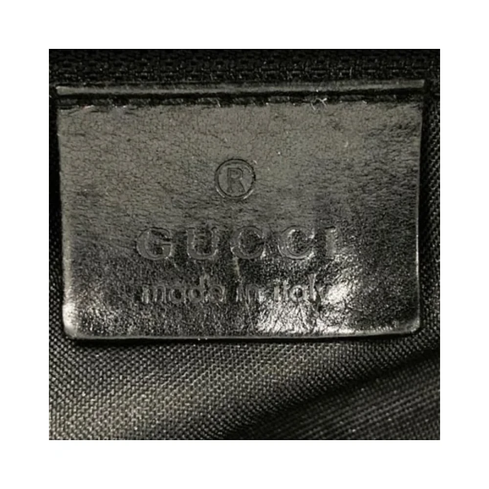 Gucci Vintage Pre-owned Fabric backpacks Black Dames