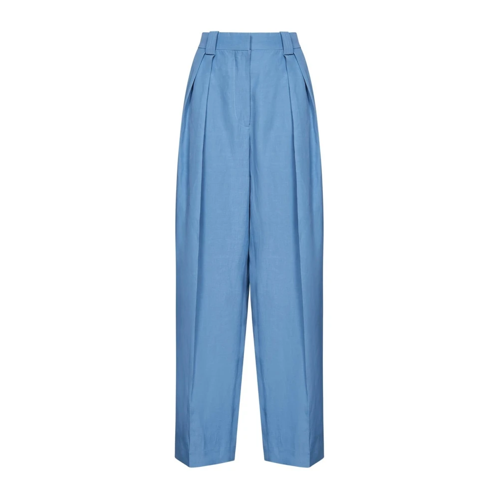 Stella Mccartney Hoog getailleerde pantalon Blue Dames