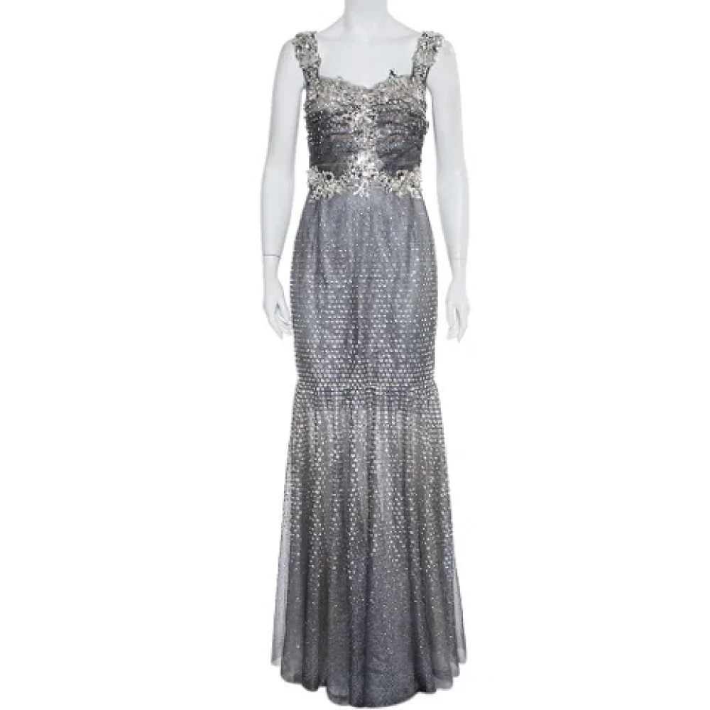 Dolce & Gabbana Pre-owned Tulle dresses Gray Dames