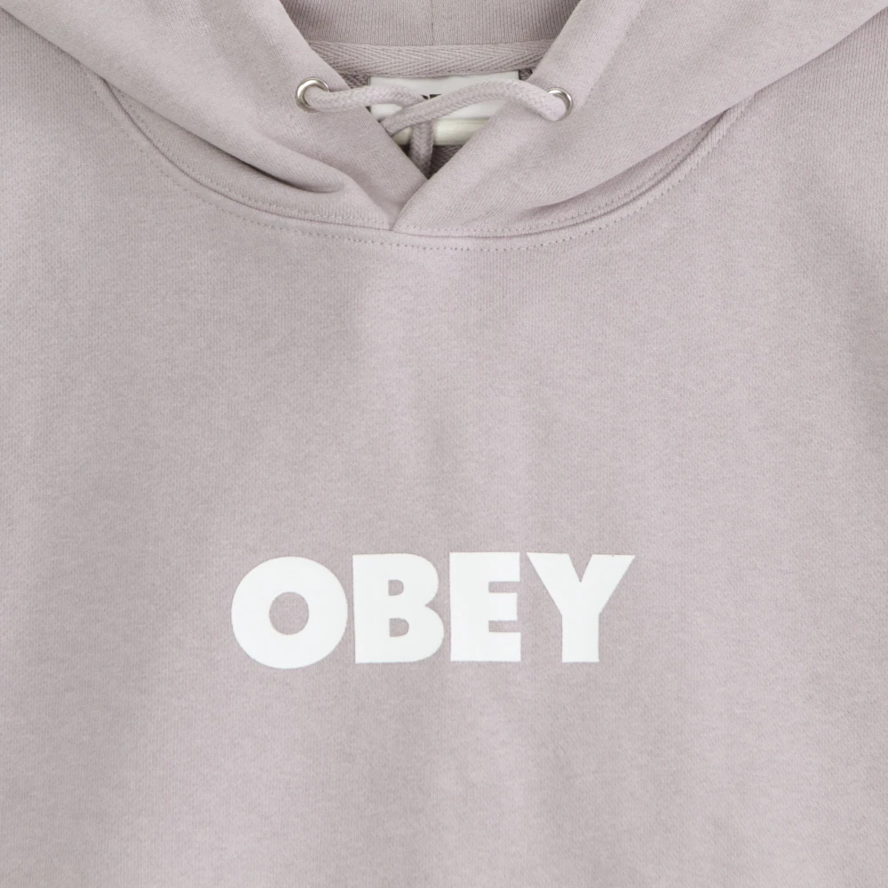 Obey Lichte Hoodie Bold Premium French Terry Paars Beige Heren