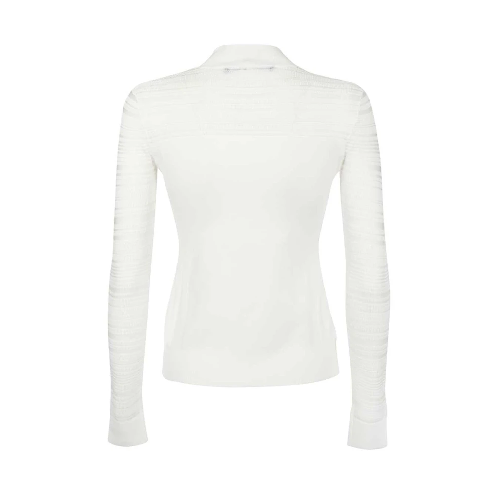 Karl Lagerfeld Turtleneck Sweater met Contrasterende Randen White Dames