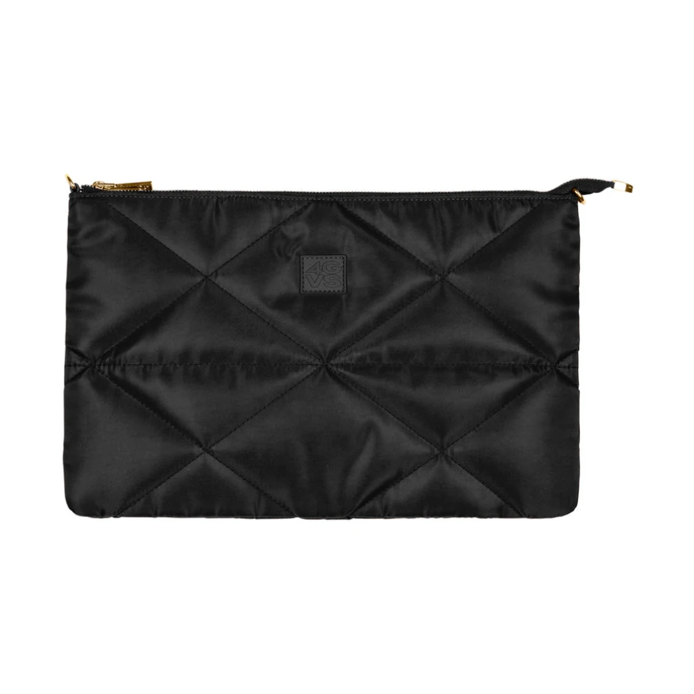 4Giveness Gewatteerde Nylon Clutch Tas Black Dames