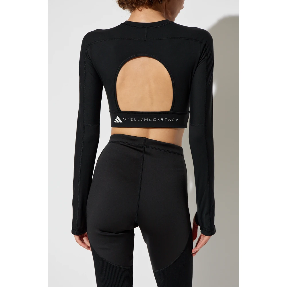 adidas by stella mccartney Sportbeha met logo Black Dames