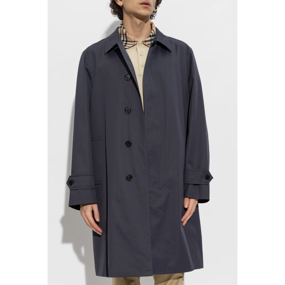 Burberry Katoenen jas Blue Heren