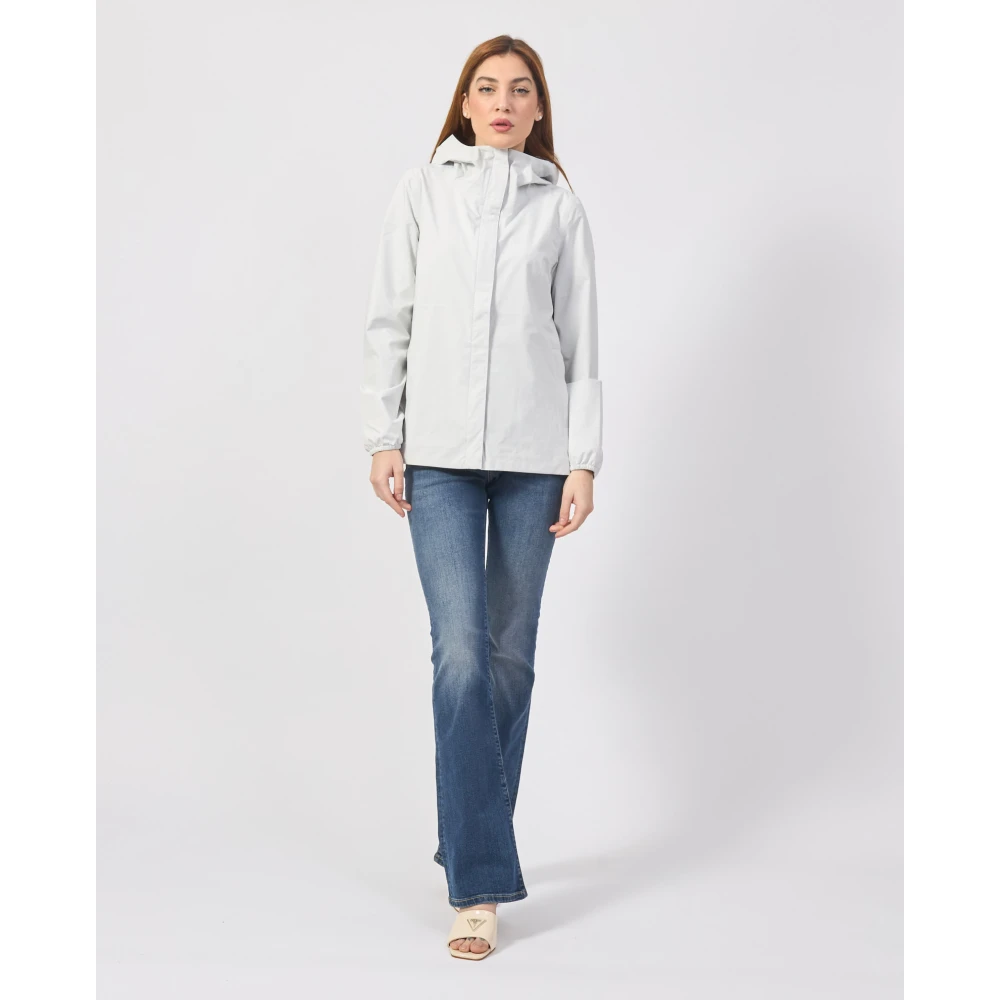 K-way Witte Tussenseizoenjas Marguerite White Dames