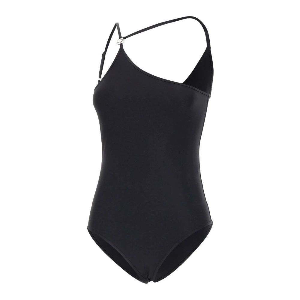 Coperni Women's Black Swimsuits, S, One Shoulder Swimsuit
