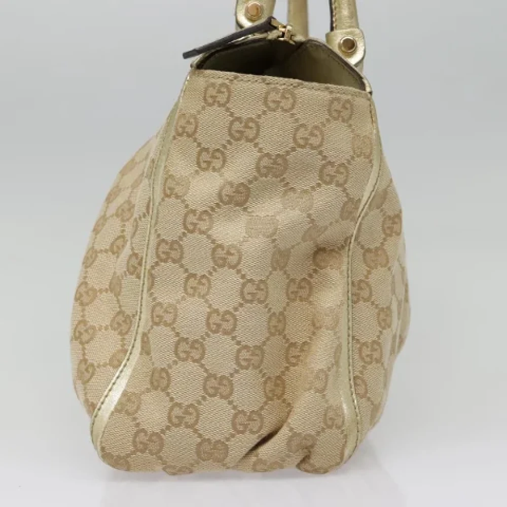 Gucci Vintage Pre-owned Canvas gucci-bags Beige Dames