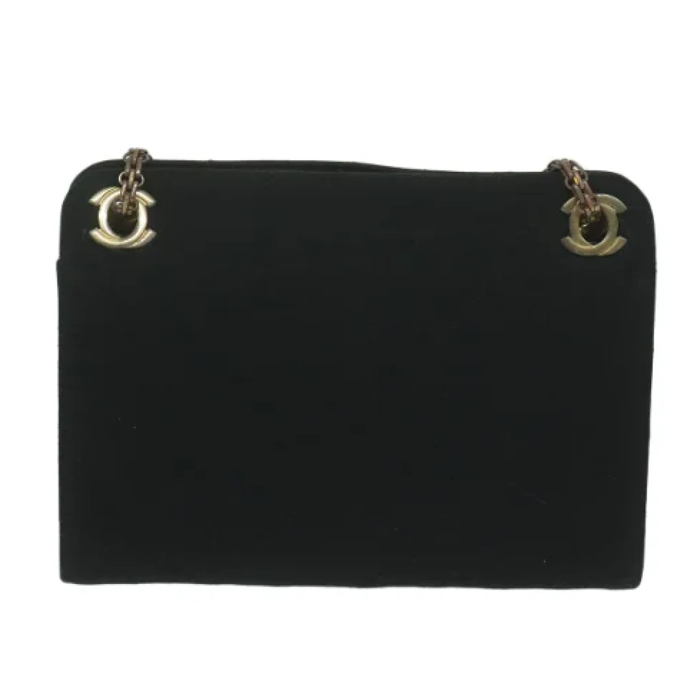 Chanel Vintage Pre-owned Cotton chanel-bags Black Dames