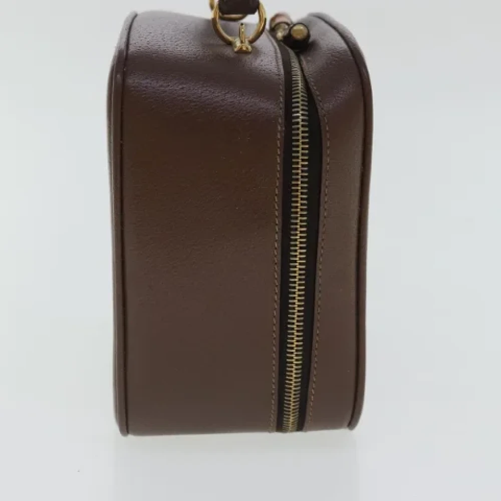 Gucci Vintage Pre-owned Leather handbags Brown Dames