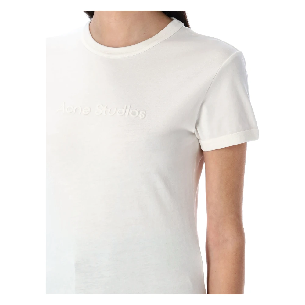 Acne Studios Gedrukt T-shirt voor een stijlvolle uitstraling White Dames