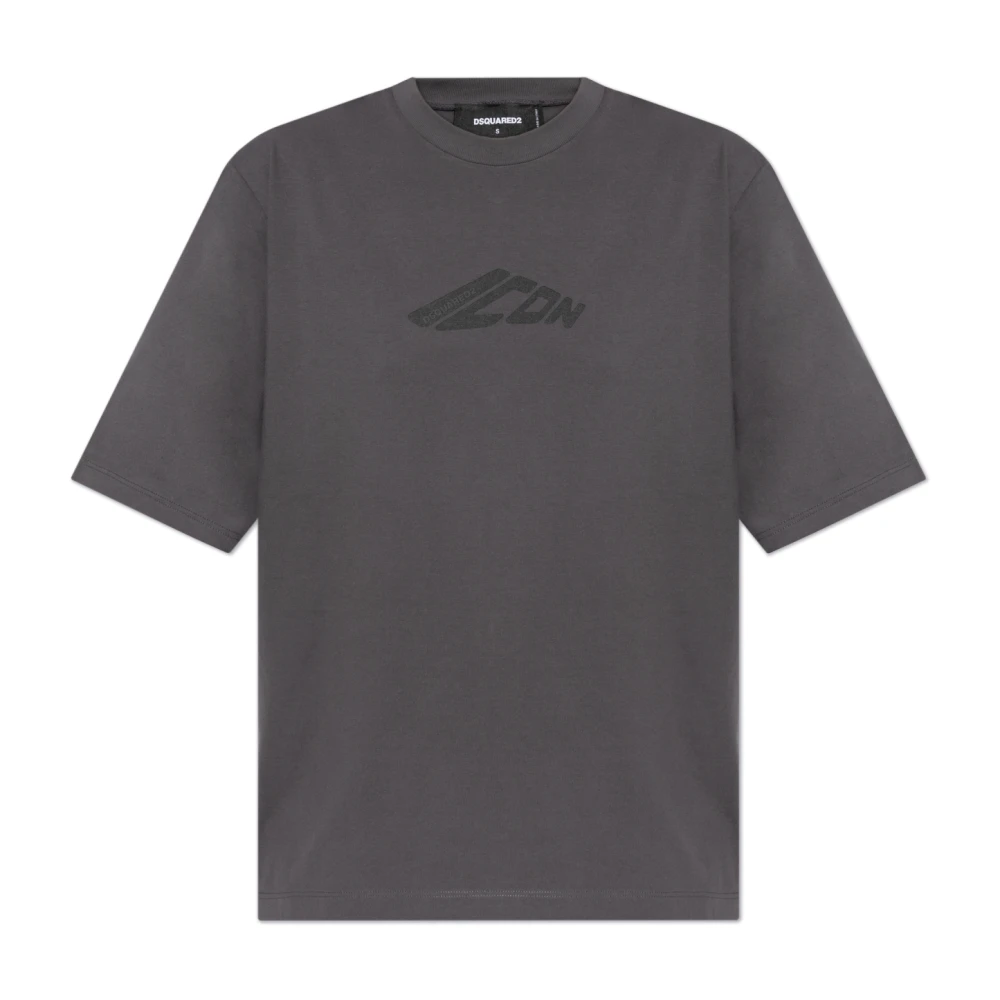 Dsquared2 Bedrukt T-shirt Gray Dames