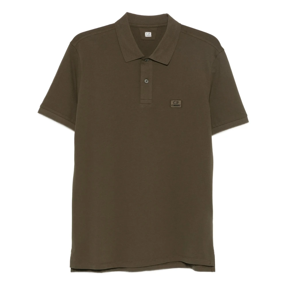 C.p. Company Men's Green Polo Shirts, L, Polo - Short Sleeve