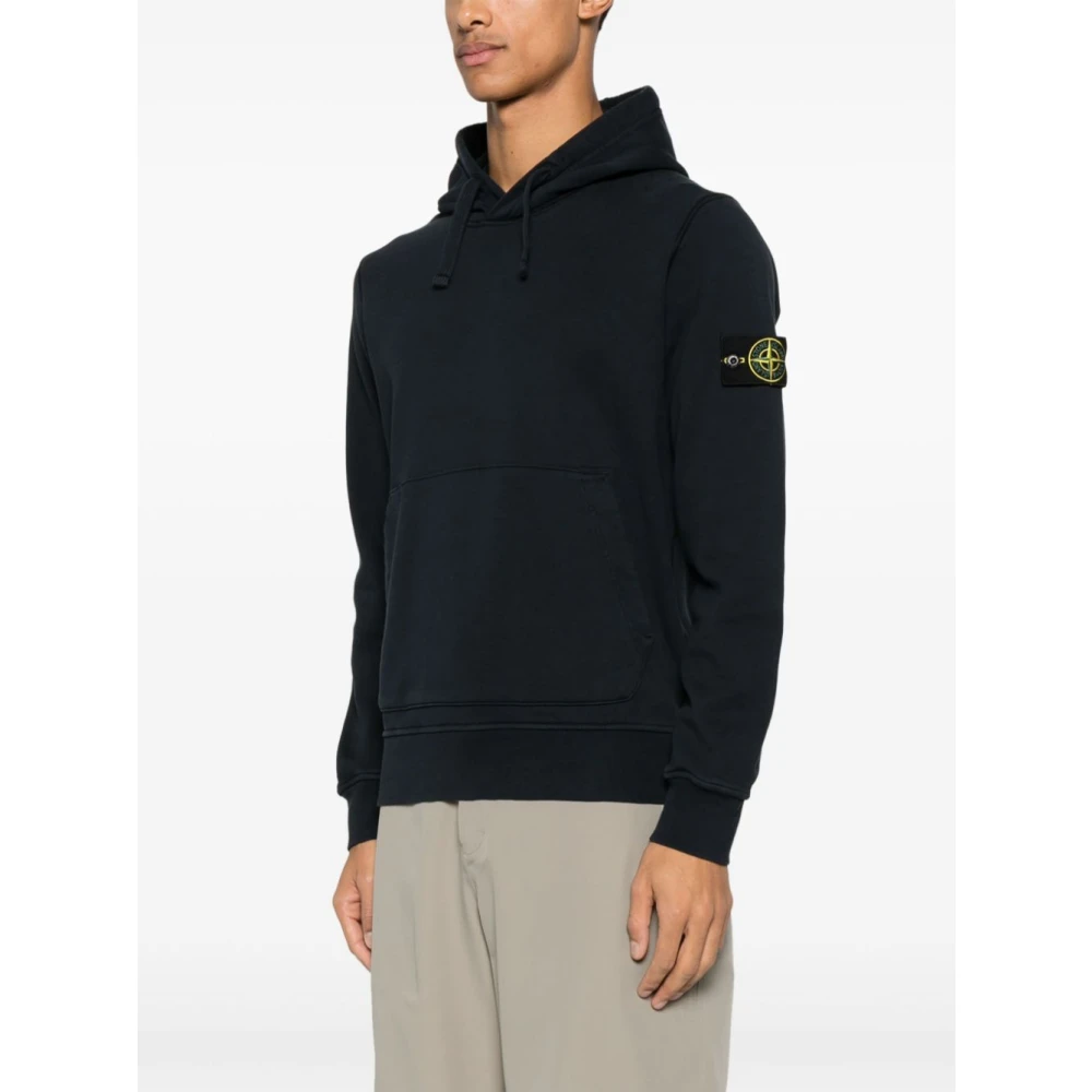 Stone Island Blauwe Sweatshirt voor Mannen Blue Heren