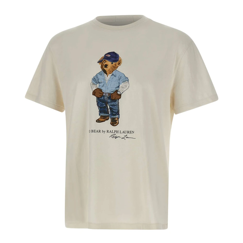 Polo Ralph Lauren Mannelijk Wit Polo Bear T-Shirt