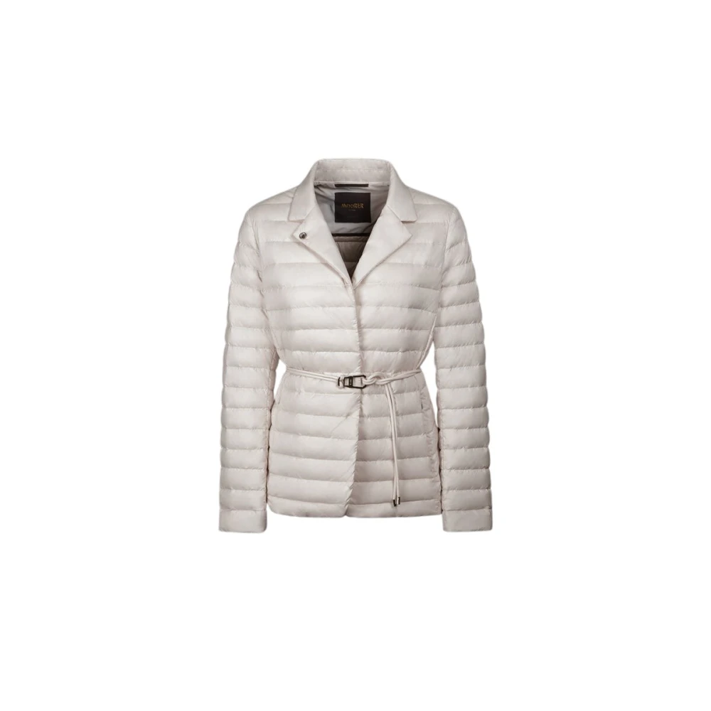 Moorer Women's Beige Down Jackets, S, Lanzada Short Down Jacket