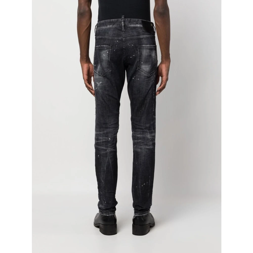 Dsquared2 Slim Jeans 1964 Grijs Black Heren