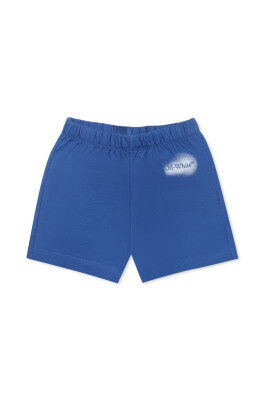 short-sportif-en-coton-bleu-logo-gradient