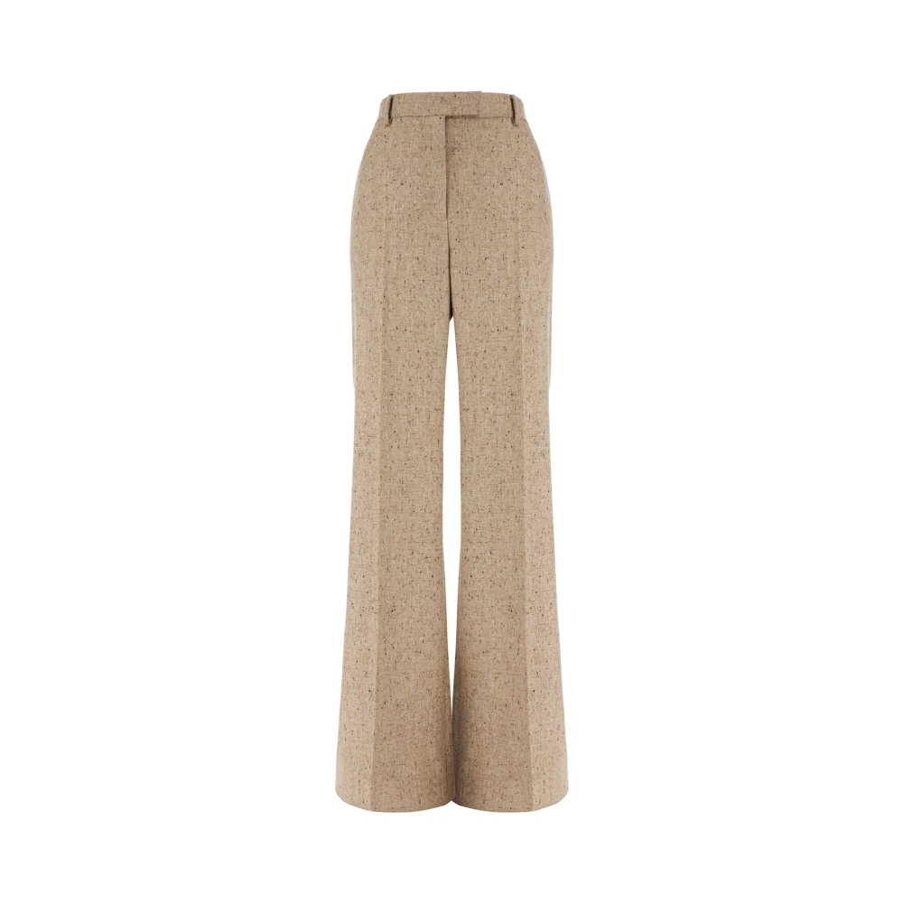 Valentino Garavani Women's Beige Wide Trousers, Xs, Wide Trousers