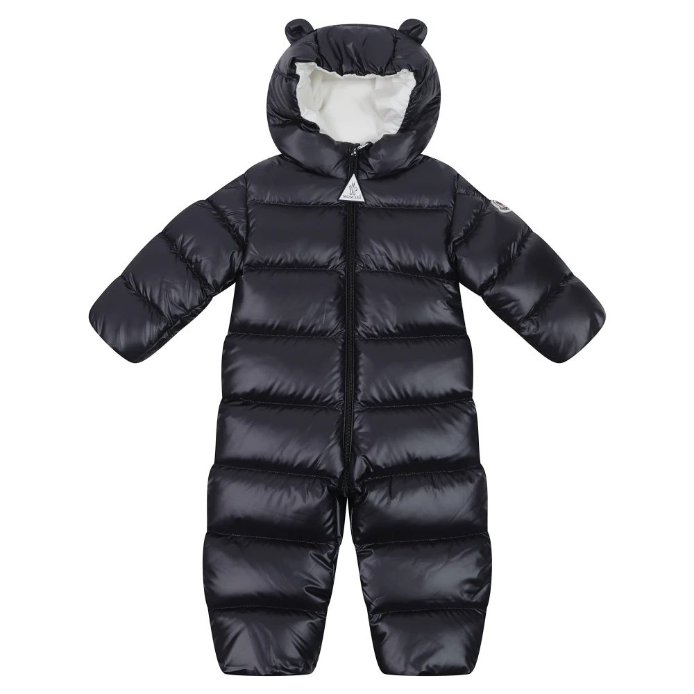 Moncler , Kids Overalls, Male, Blue, 2 Y, Alanie Padded Ski Suit