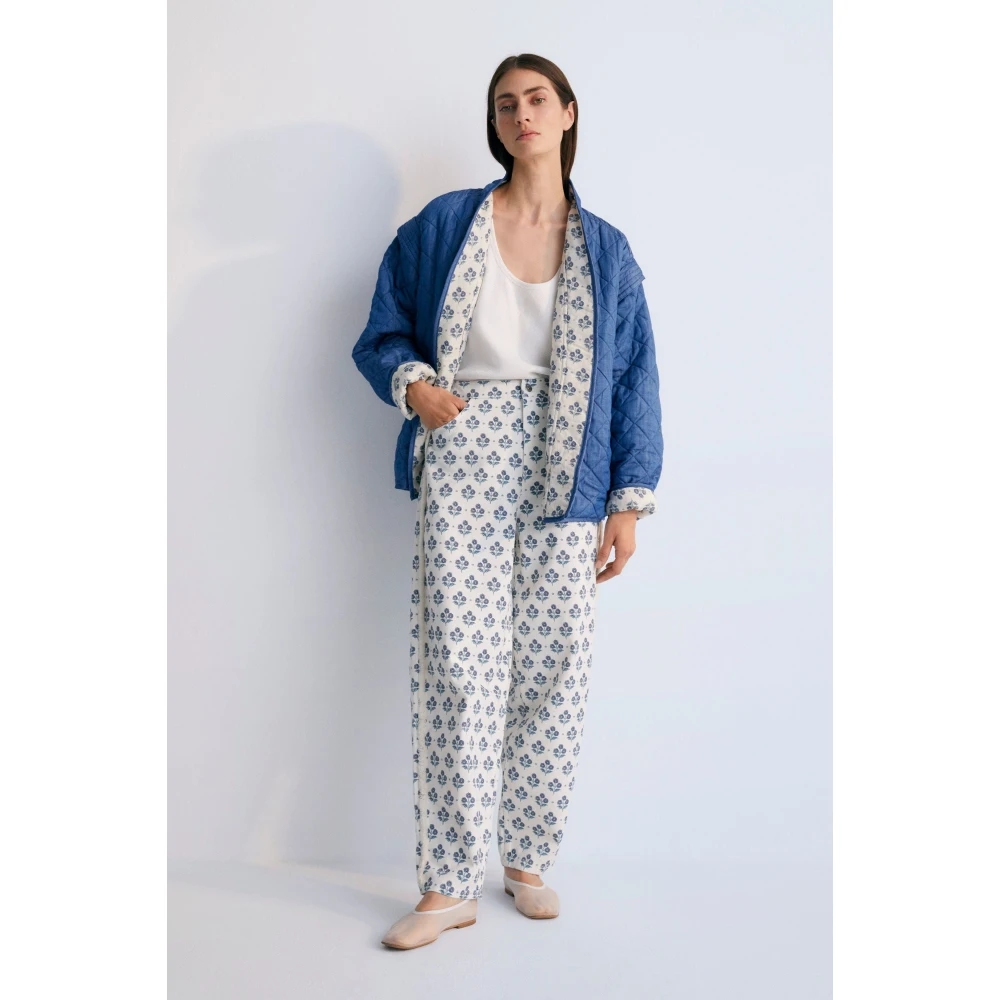 The New Society Leros Vrouw Broek Blue Dames
