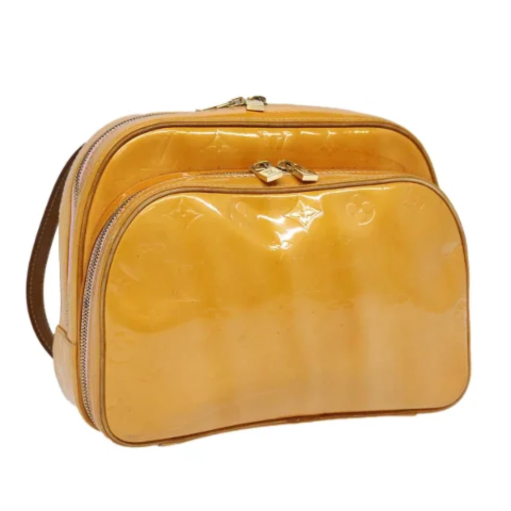 Louis Vuitton Vintage Pre-owned Leather backpacks Yellow Dames