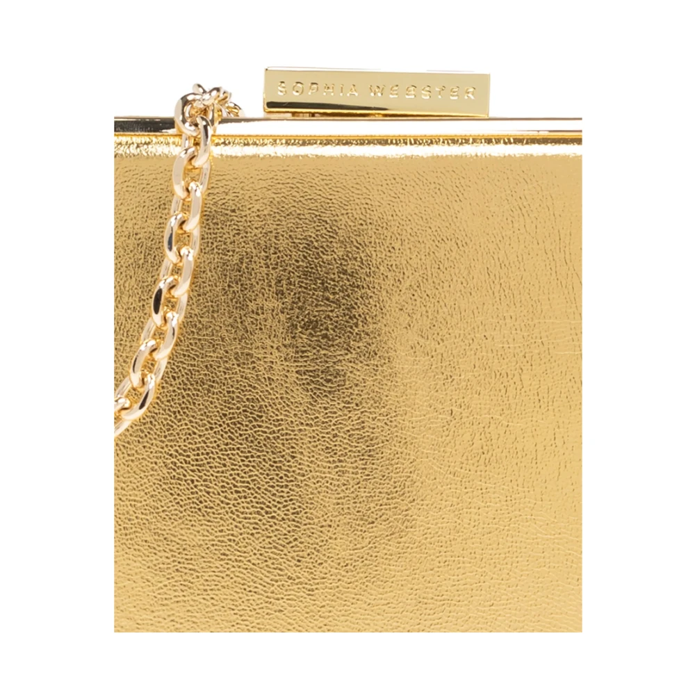 Sophia Webster Elegante Gouden Clasp Schoudertas Yellow Dames