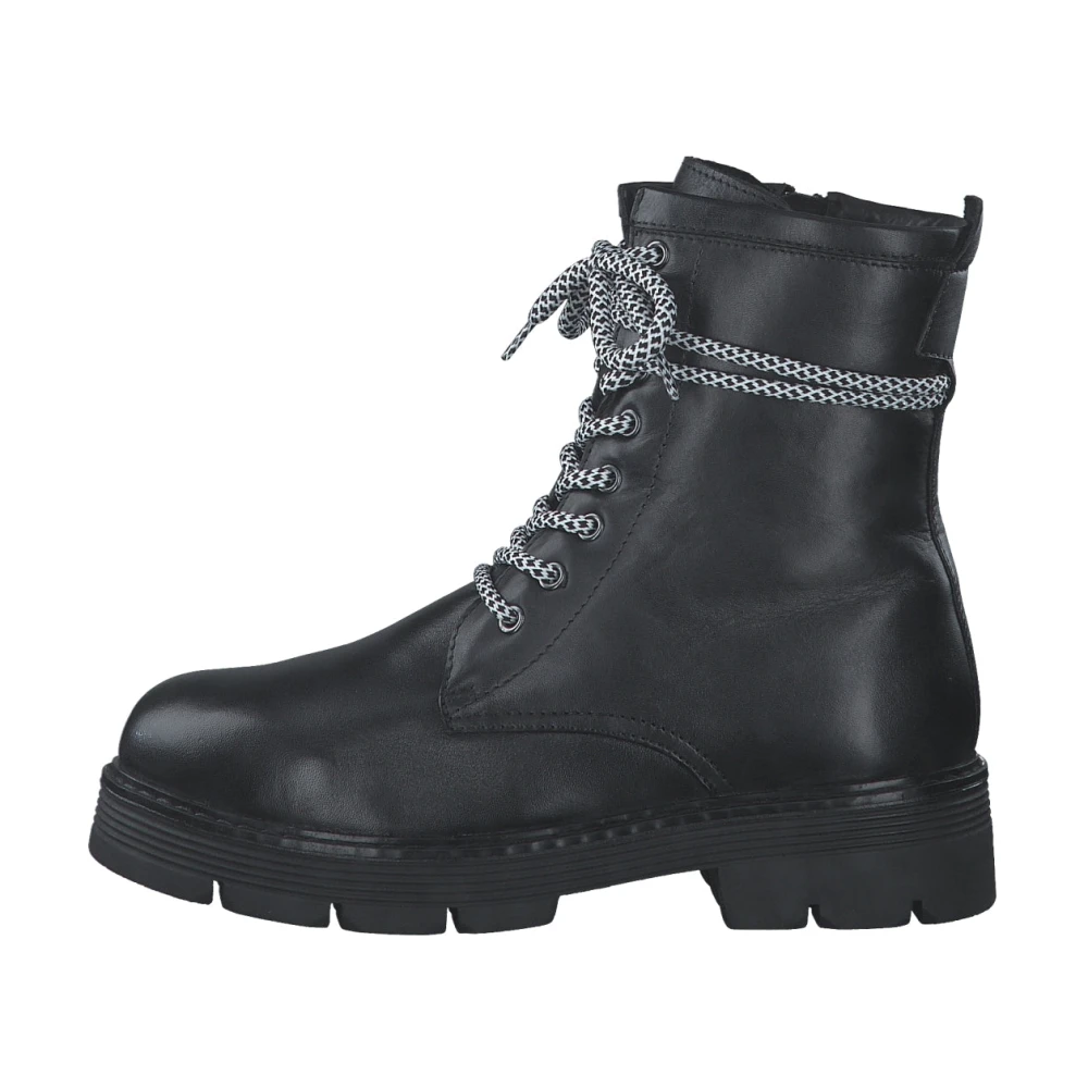 Marco Tozzi Women's Black Lace-Up Boots,, Ankle Boots For Size 6 Uk