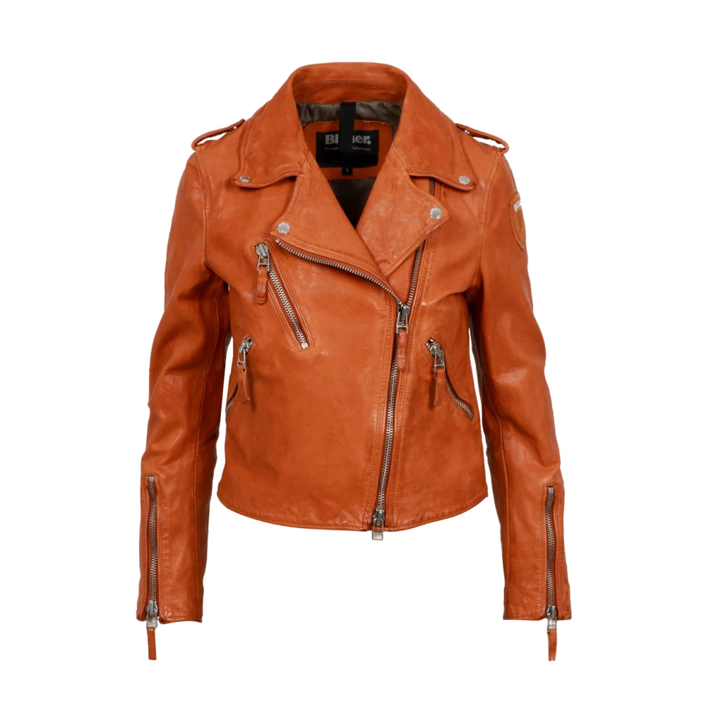 Jackets > Leather Jackets - - Blauer - Modalova