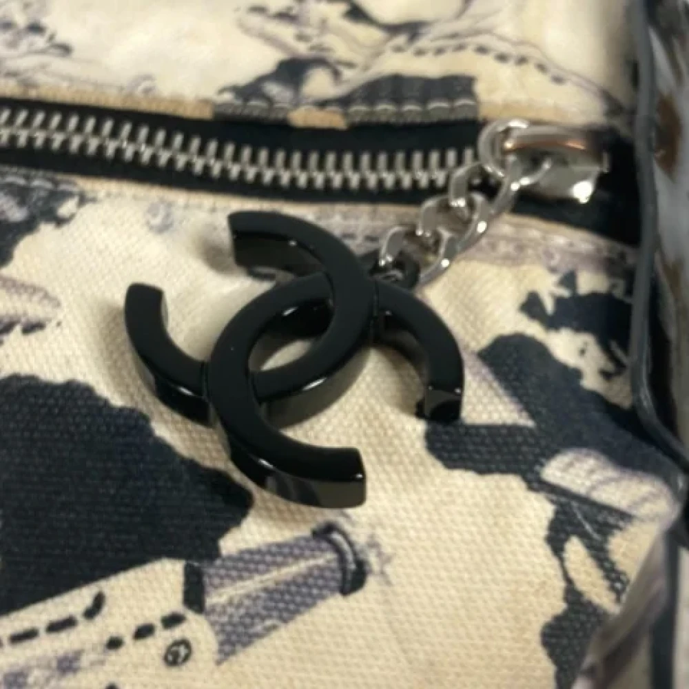 Chanel Vintage Pre-owned Canvas chanel-bags White Dames