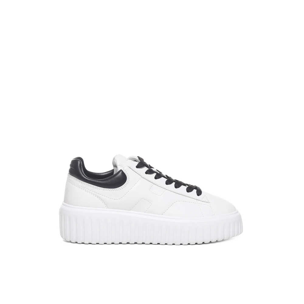 Hogan Witte leren sneakers Dames Schoenen