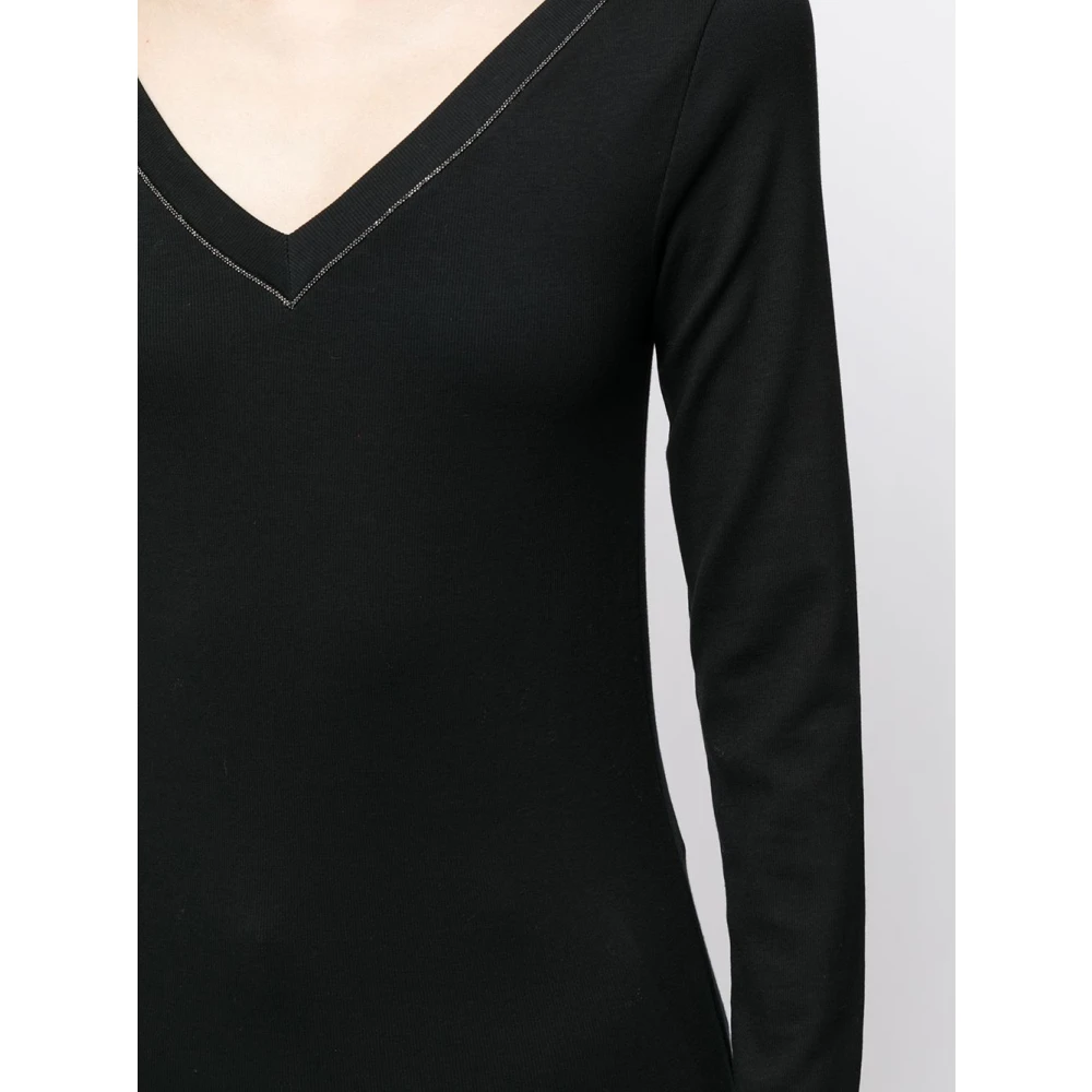 BRUNELLO CUCINELLI Zwarte Sweatshirts voor Stijlvolle Vrouwen Black Dames