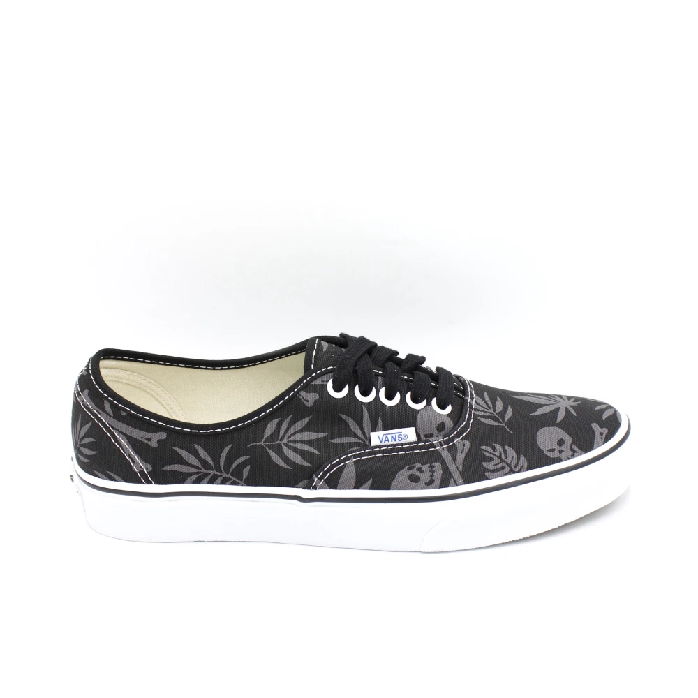 Vans Canvas Veters Rubberen Zool Sneakers Heren Schoenen Zwart