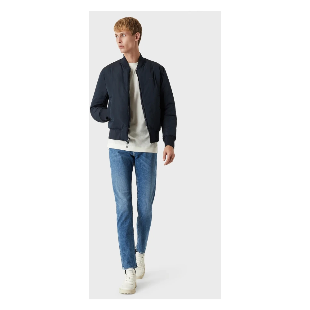 Emporio Armani Slim Stone Washed Jeans Blue Heren