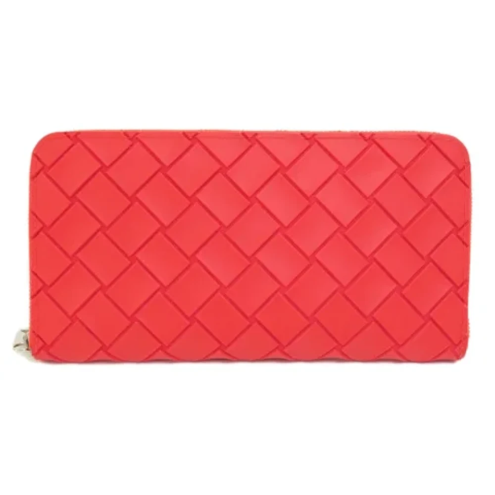 Bottega Veneta Vintage Pre-owned Fabric wallets Red Dames