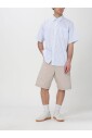 chemise-a-rayures-multicolores-a-manches-courtes