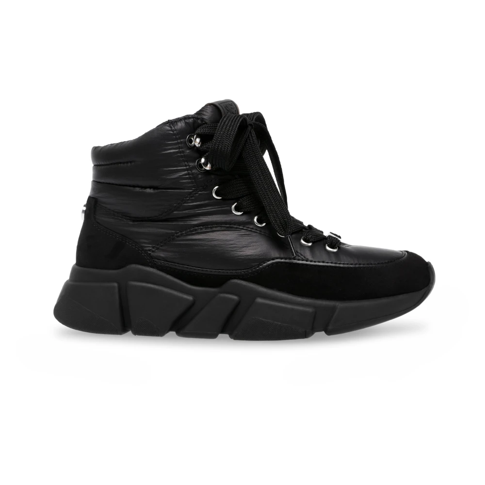 Steve Madden Svarta High-Top Snörskor Black, Dam