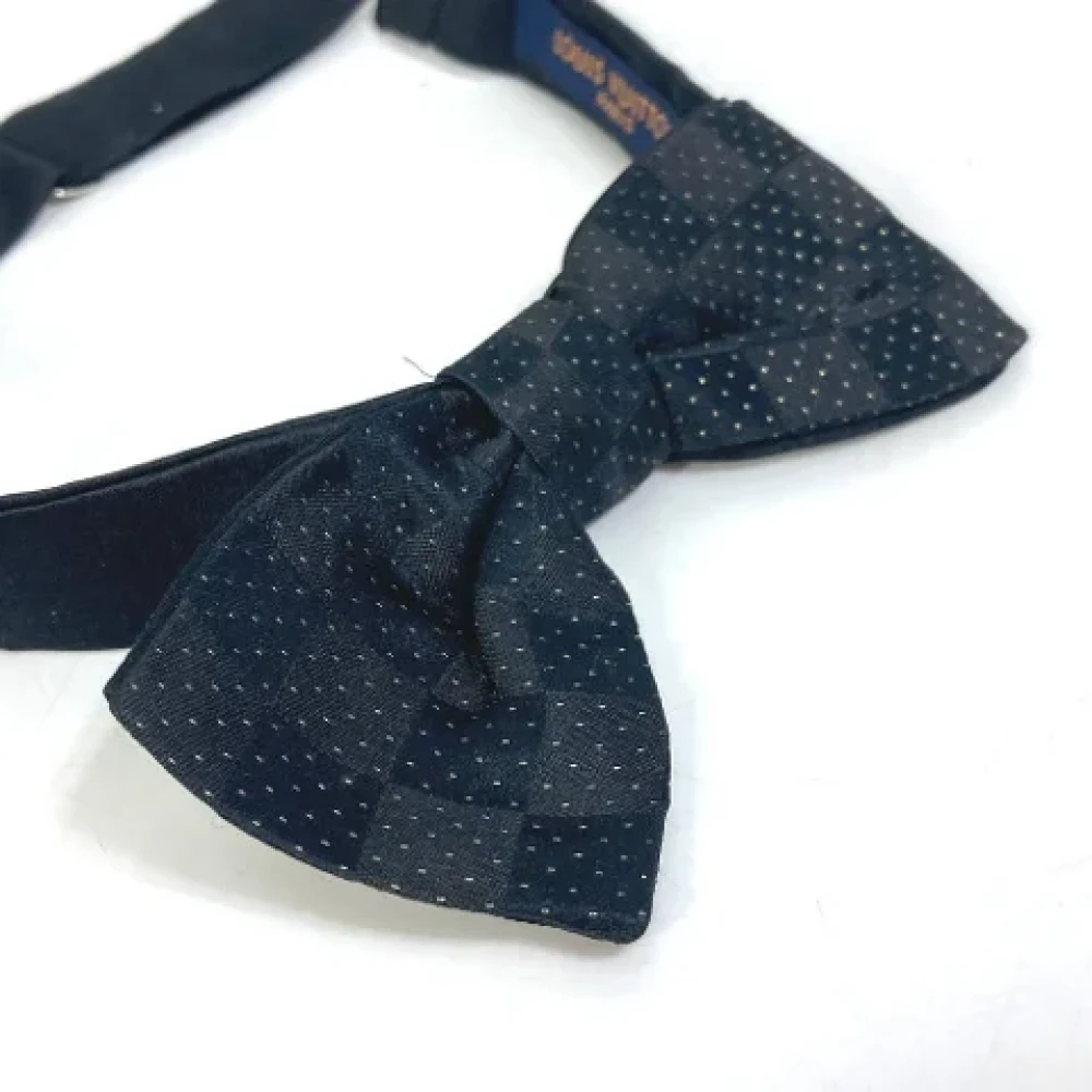 Louis Vuitton Vintage Pre-owned Silk home-office Black Dames